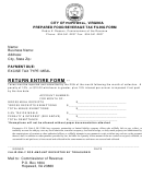 Prepared Food Beverage Tax Filing Form - City Of Hopewell Virginia Printable pdf