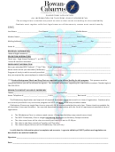Phlebotomy Application All Information On This Form Is