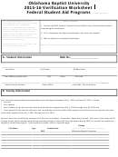 2015-16 Dependent Verification Form