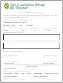 Data Analysis Information Request Form