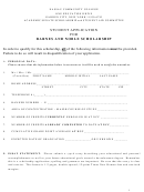 Student Application Form For Barnes And Noble Scholarship