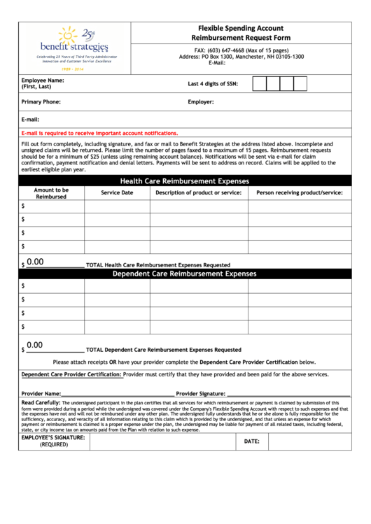 Fillable Fsa Claim Form - Montgomery County Printable pdf