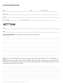 Fiction Boo Report Form