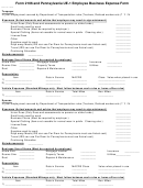 Form 2106 And Pennsylvania Ue-1 Employee Business Expense Form