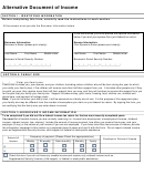 Alternative Document Of Income Printable pdf