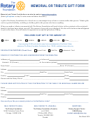 Trf Memorial Or Tribute Gift Form