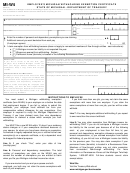 Form Mi-w4 - Employee's Michigan Withholding Exemption Certificate - 2007