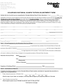 Colorado National Guard Tuition Adjustment Form