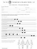 Client Intake Form - Therapeutic Massage