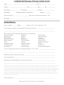 Confidential Massage Therapy Intake Form - Essential Massage