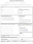 Transcript Request Form - Seton Hill University