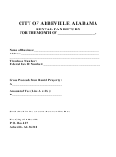 City Of Abbeville Rental Tax Form