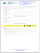 E-tax Forms Questionnaire