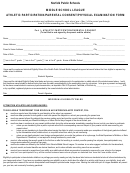Athletic Participation/parental Consent/physical Examination Form Printable pdf