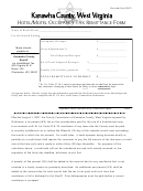 Remittance Form For Hotel Motel Tax - Kanawha County