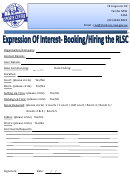Booking/ Hiring Form - The Raymond Laurie Sports Centre