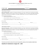 Dlda Statement Of Class Attendance Form - Financial Aid And Scholarships