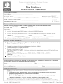 3399t New Employee Authorization Transmittal Form