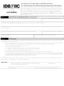 Substitute Form W-8ben - Certificate Of Foreign Status Of Beneficial Owner For United States Tax Withholding And Reporting (individuals)