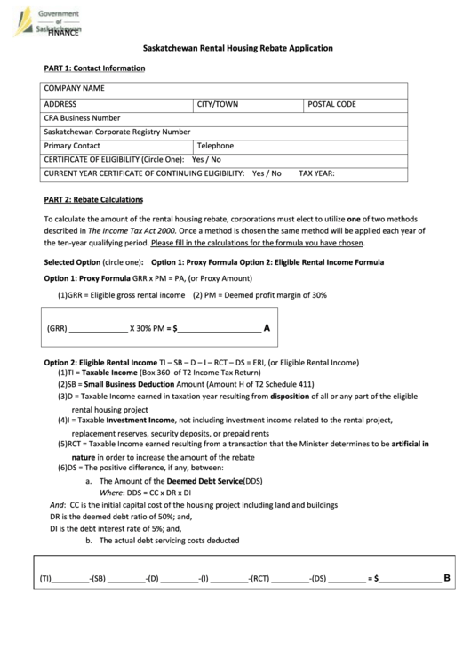 Top Rent Rebate Form Templates Free To Download In PDF Format