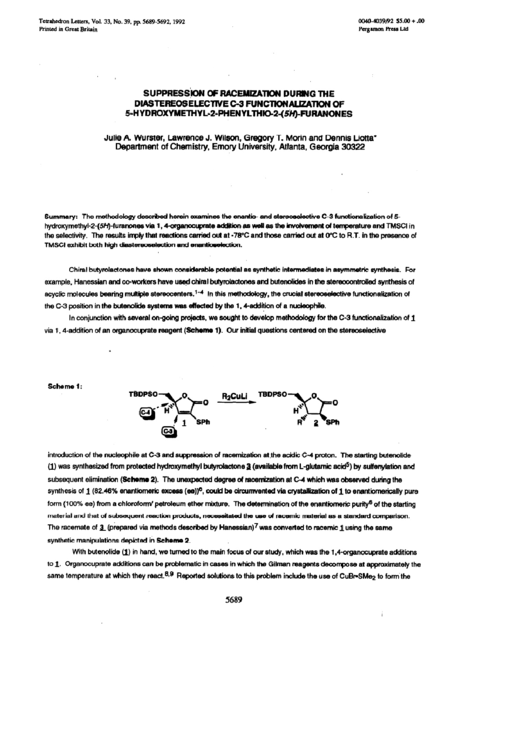 Suppression Of Racemization During The Scholarblogs Printable pdf