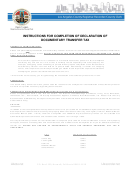 Declaration Of Documentary Transfer Tax Printable pdf
