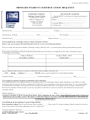 Primary/parent Certification Request Form - Santiago Canyon College
