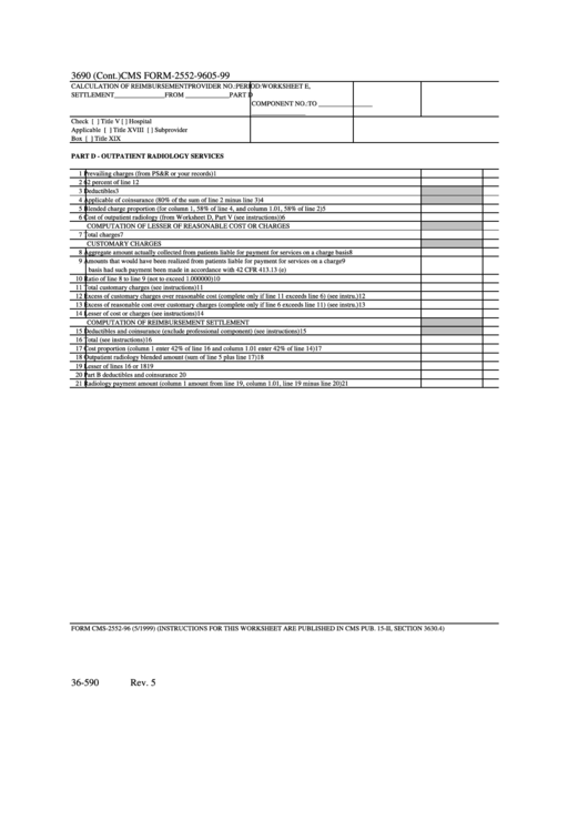 3690 (Cont.) Cms Form-2552-96 Printable pdf