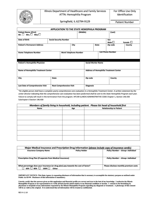 Illinois Department Of Healthcare And Family Services Medical Application Form