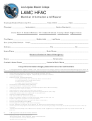 Hfac Waiver Form - Los Angeles Mission College