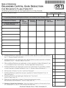 Form 561 - Oklahoma Capital Gain Deduction For Residents - 2007