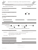 Application For Certified Copy Of West Virginia Birth Certificate