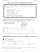Hipaa Request Authorization Form