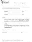 Health Insurance Release Form Printable pdf