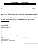 Security Deposit Agreement - Health Planning Council Of Southwest