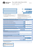 Fillable Form Ir526 - Tax Credit Claim Form - 2015 Printable pdf