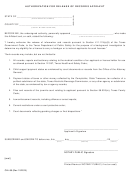 Authorization For Release Of Records Texas Department Of