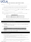 Housing Adjustment Form - Financial Aid And Scholarships