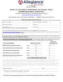 Fillable Health Flexible Spending Account (Fsa) Reimbursement Request Printable pdf