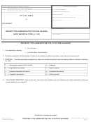 City Of Indio Form Ce-200 - Admin Hearing Request Form