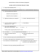 United States Of America Embassy Singapore - Global Entry Interview Request Form
