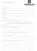 Specialty Leasing Application Form - Centerpoint Mall