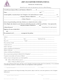 Petition For Membership - Michigan Jobs Daughters Form