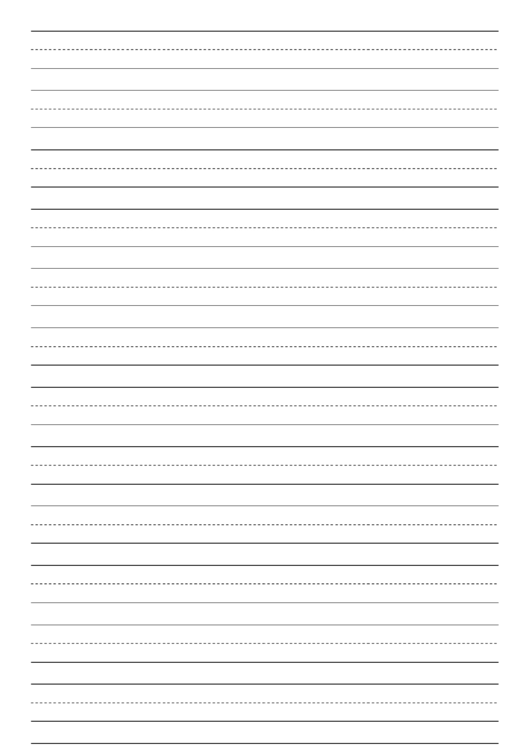 Three Lined Paper Printable pdf