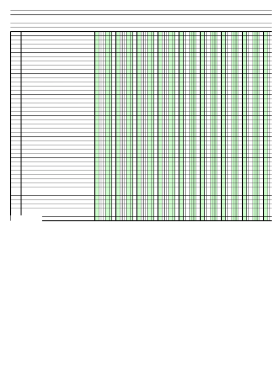 Blank Data Table Template 12 Columns Printable pdf