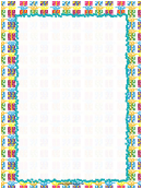 Colorful Gifts Party Border