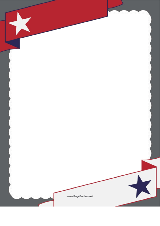 Patriotic Banner Border