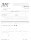 Italian Language Application Form Printable pdf