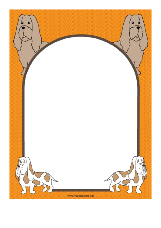 Droopy Dog Border Printable pdf