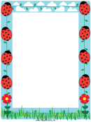 Ladybug Border